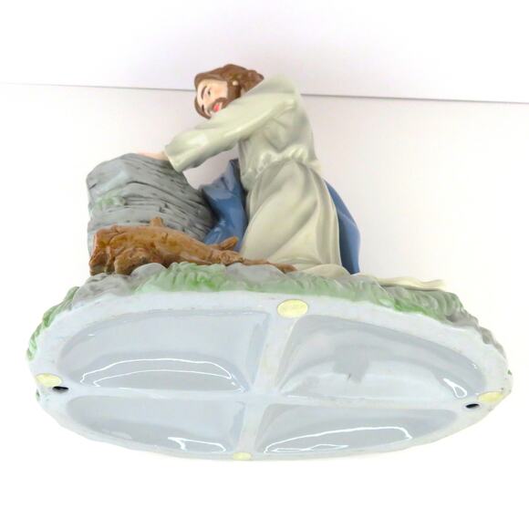Large Jesus Praying Ceramic Figurine 12” Religious Statue Glazed Christian Decor - Picture 9 of 12